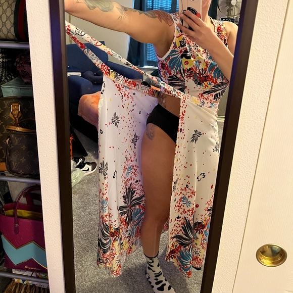 Colorful Maxi Skirt & Crop Top Set - Picture 11 of 11